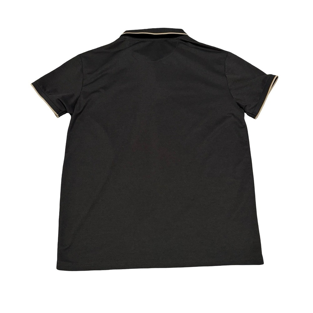 Marc Asher New York Men's Short Sleeve Zip Up Polo Shirt Gray Size Large 20x26 - Picture 2 of 5